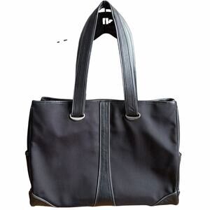 TUMI Elements Ballistic Nylon w/Leather Trim Tote Commuter Laptop Bag